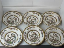 6 X Washington Indian Tree | Soup Bowls | Lovely Condition | 22.5cm dia