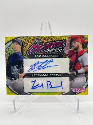 2023 LEAF METAL SEM ROBBERSE/LEONARDO BERNAL 10/10 COLORFUL COMBOS AUTO CCD-26