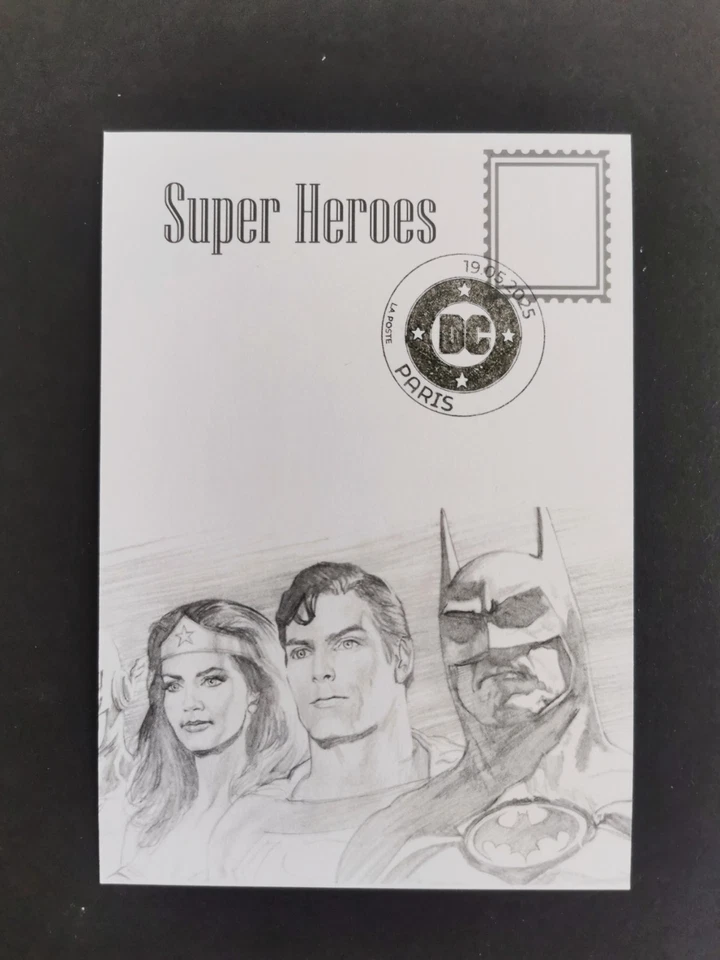 timbre Supergirl DC stamp france 1 Carte MAXIMUM POSTCARD - Image 2 of 2