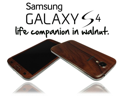 Textured Wood Effect Skin For SAMSUNG GALAXY S4 Wrap Cover Sticker Case Decal - Picture 7 of 8