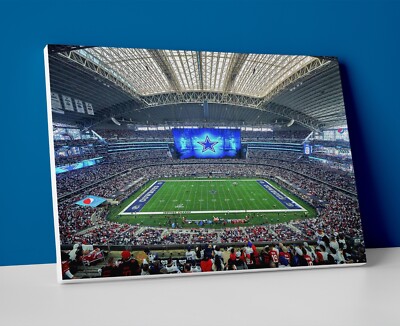 Dallas Cowboys Stadium Poster or Canvas - Cowboys Football Wall Art ...