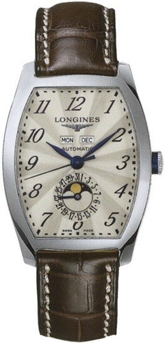 NEW Longines Evidenza Triple Calendar Moon Phase L2.671.4 Automatic SS Men RARE!