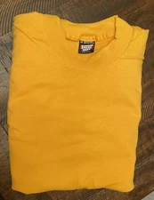 4 Vintage Screen Stars Best Single Stitch Yellow Gold Tee Shirts Size Medium NOS