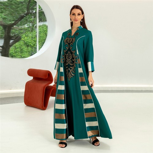 Marokkanisch Dubai Kaftan Robe Stickerei langes Kleid muslimisch Abaya Kaftan Partykleid - Bild 25 von 82