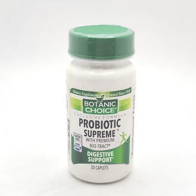 Botanic Choice Probiotic Supreme Bio-Tract Digestive Support | 30 Caplets SEALED