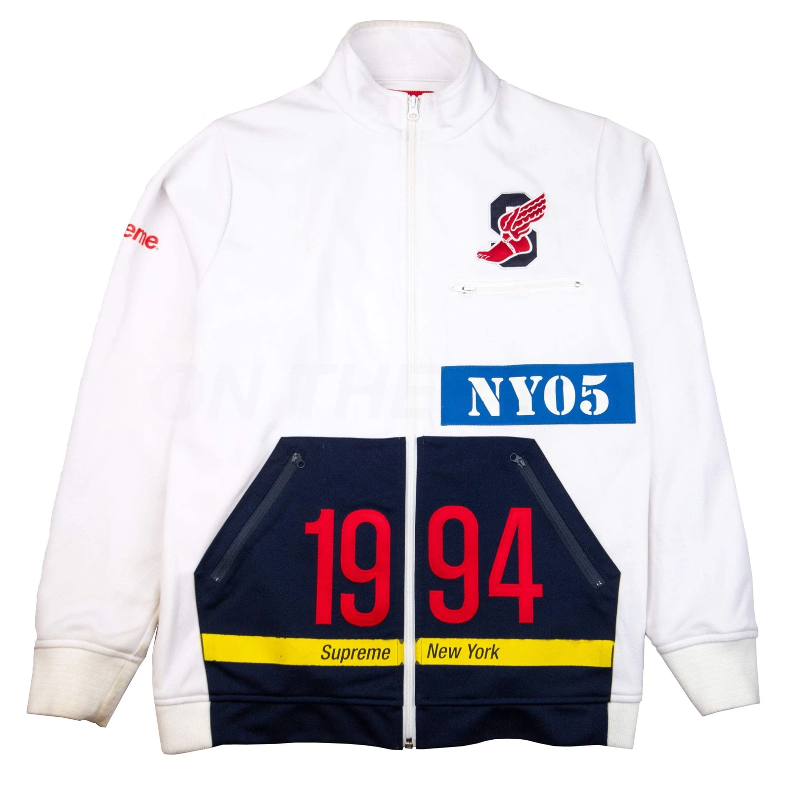 Veste de survêtement Supreme White S Wing (2005) PRÉ PROPRIÉTÉ