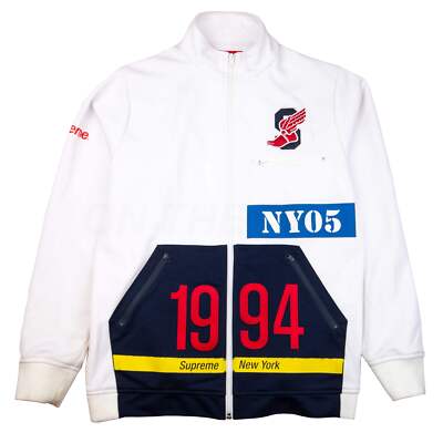 Supreme White S Wing Track Jacket (2005) PRE-OWNED | eBay