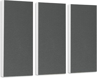 Schallabsorber-Set Colore aus Basotect G+ Schalldämmung - 3 Elemente Granitgrau