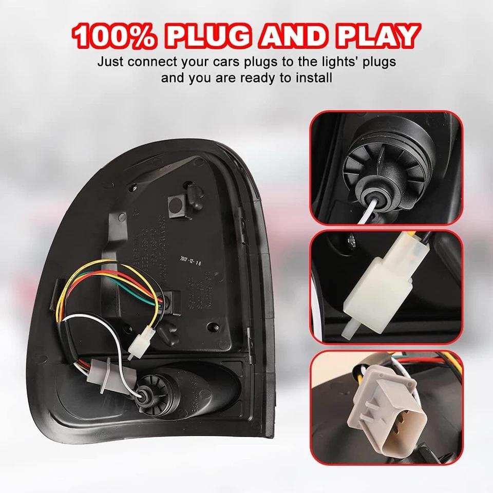 Luces traseras LED para Dodge Durango 96-00 1998-2003 caravana lentes transparentes luces traseras Foto 4 de 4