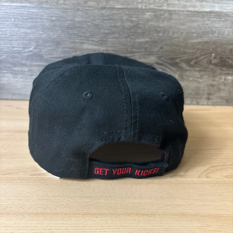 Gorra Route 66 con correa trasera logotipo negro ajustable al aire libre Foto 4 de 4