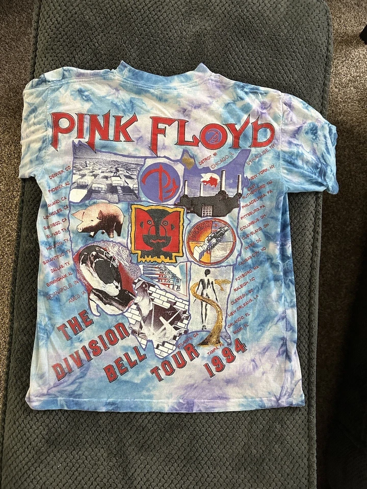Camiseta de Concierto Vintage 1994 Pink Floyd The Division Bell Tour XL ¡Auténtica! Foto 4 de 4