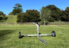 YUZUAK ATOM 42 HUGE IMPACT GUN SPRINKLER & WHEELED CART PASTURE ARENA DUST FARM