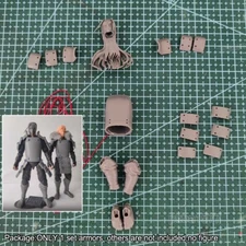 Unpainted 1/18 Senju Hashirama Man Head Body Armors For 3.75'' Action Figure