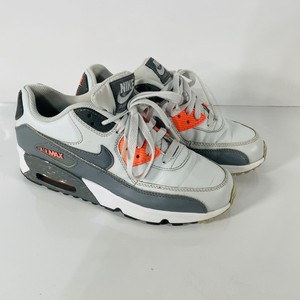 Nike Air Max 90 Mens Grey Orange On Sale