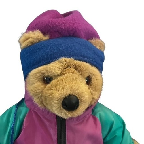 Peluche ours Ellie fève LL vintage - Photo 3/6