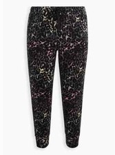 Torrid Lovesick Joggers Everyday Fleece Leopard Skull 0 L 12 B67132