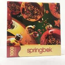 Springbok 1000 Piece Puzzle Christmas Tree Ornaments Bulbs