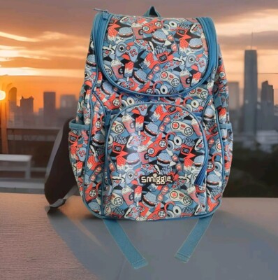 Smiggle Backpack Video Game Bag Food Hamburger Fries School Fashion Style Cool