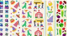 Vintage Mrs Grossman Stickers ~ Choice~ Quilt Houses/ Birthday Hats/ Dinosaurs++
