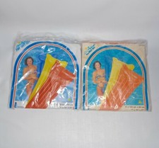 VTG 2000 NOS Intex The Wet Set 2 Inflatable Pool Floats 72" X 27" BLUE  RED