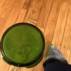 VINTAGE GREEN GLASS REFRIGERATOR WATER/ JUICE BOTTLE , EUC! — photo 6