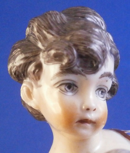 Antique 18thC Niderviller Porcelain Lady Dog Figurine Figure Porzellan Figur - Picture 2 of 9