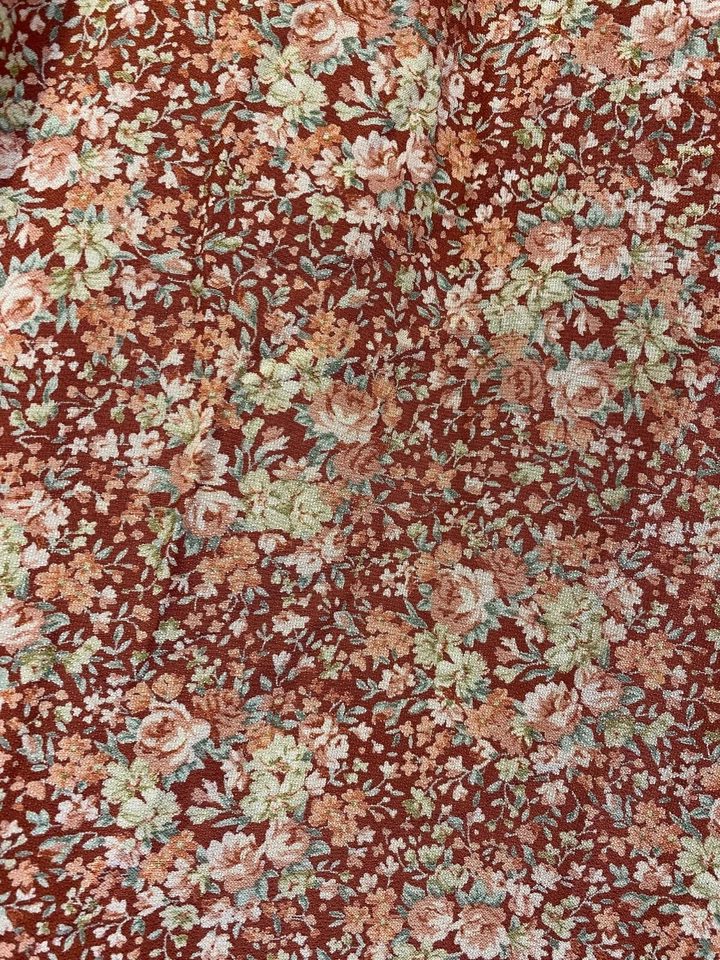 Pantalón Laura Ashley Rojo Rosa Floral Viscosa Fluido Cottage Core De Colección EE. UU. Talla 6 Foto 3 de 4