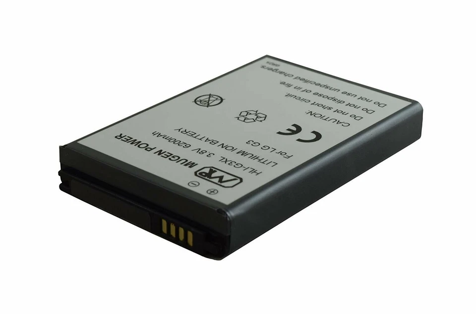 Batería Mugen Power Extendida 6200mAh para LG G3 con Puerta Gris Carga Inalámbrica Foto 2 de 4