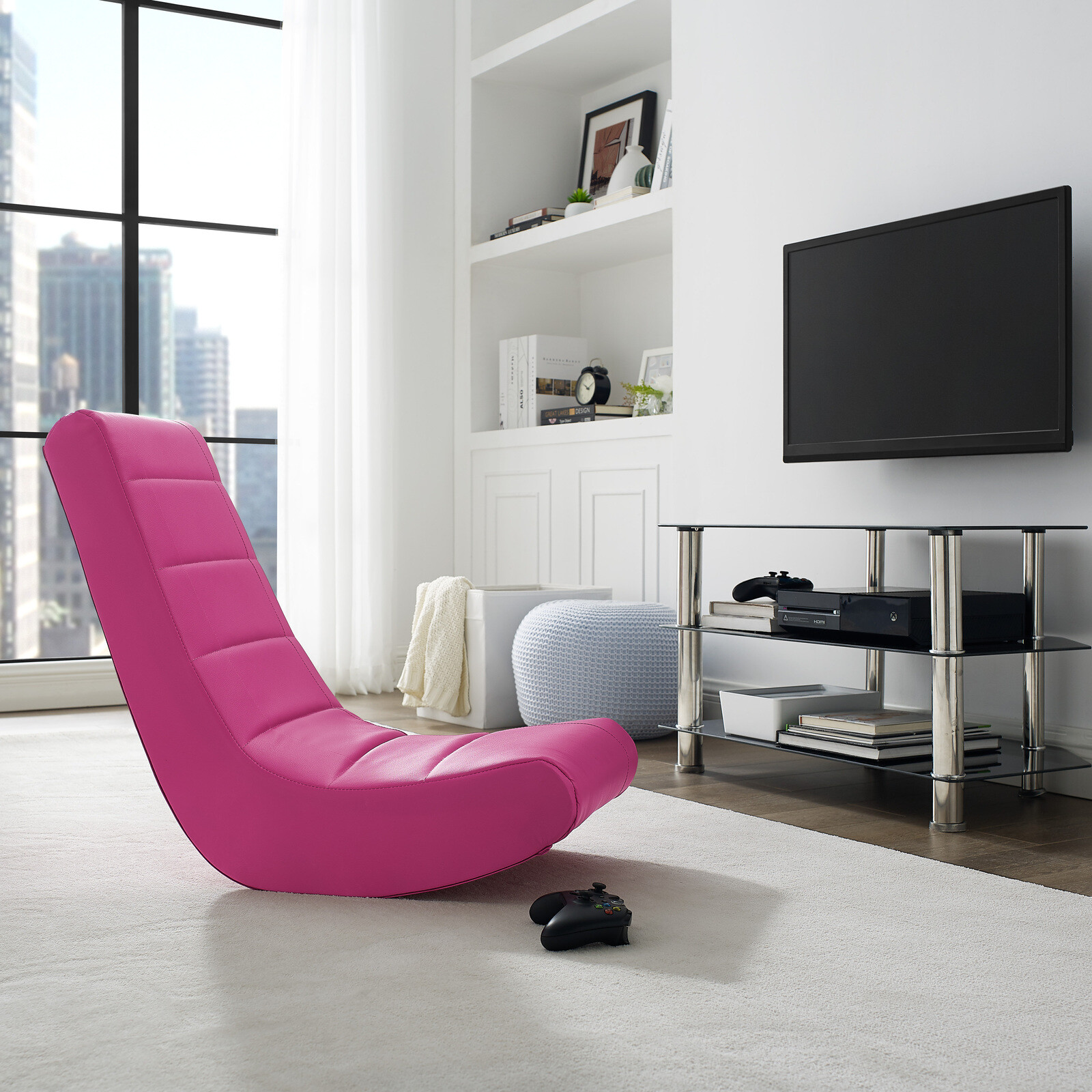 kids pink rocking chair