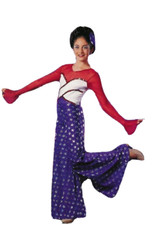 Child Small Dance Costume STARS  STRIPES Jazz Tap Palazzo Pant