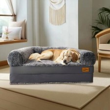 Foldable Human Dog Bed Orthopedic Shock-Absorbing Dog Sofa Bed f SUV Car Camping
