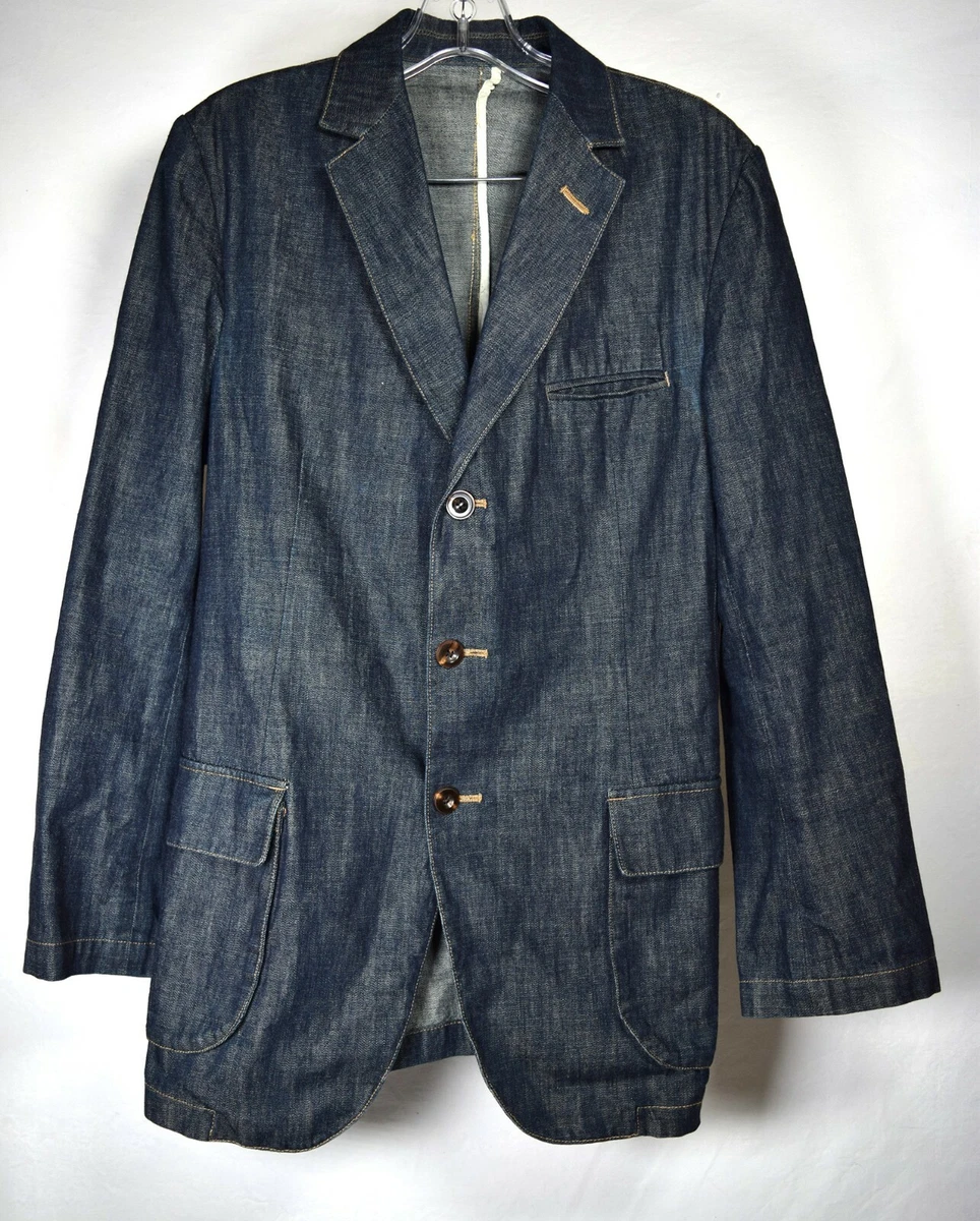 Men's denim sport shop coat