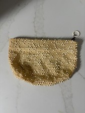 Vintage Gold Lumured beaded purse