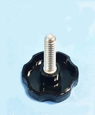 Universal 1 1/2" Thumb Knob Screw Plastic w/ 1/4"-20x3/4" Stainless Thread EACH
