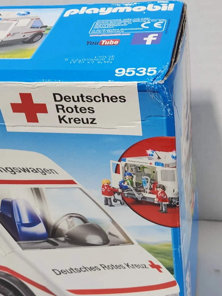 Playmobil 9535 DRK Ambulance Red Cross 2018 Guerney Medics IV 2018 New Rare - Image 2 of 4