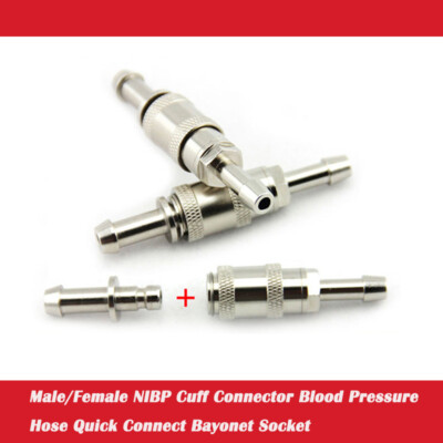 #ad #ad Blood Pressure Cuff Connectors NIBP Cuff Hose Quick Male Female Bayonet Socket $140.00