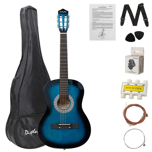 4/4 Size Acoustic Guitar 38 inch Classic Wood Guitar 6 Strings For Beginners UK - Picture 27 of 27