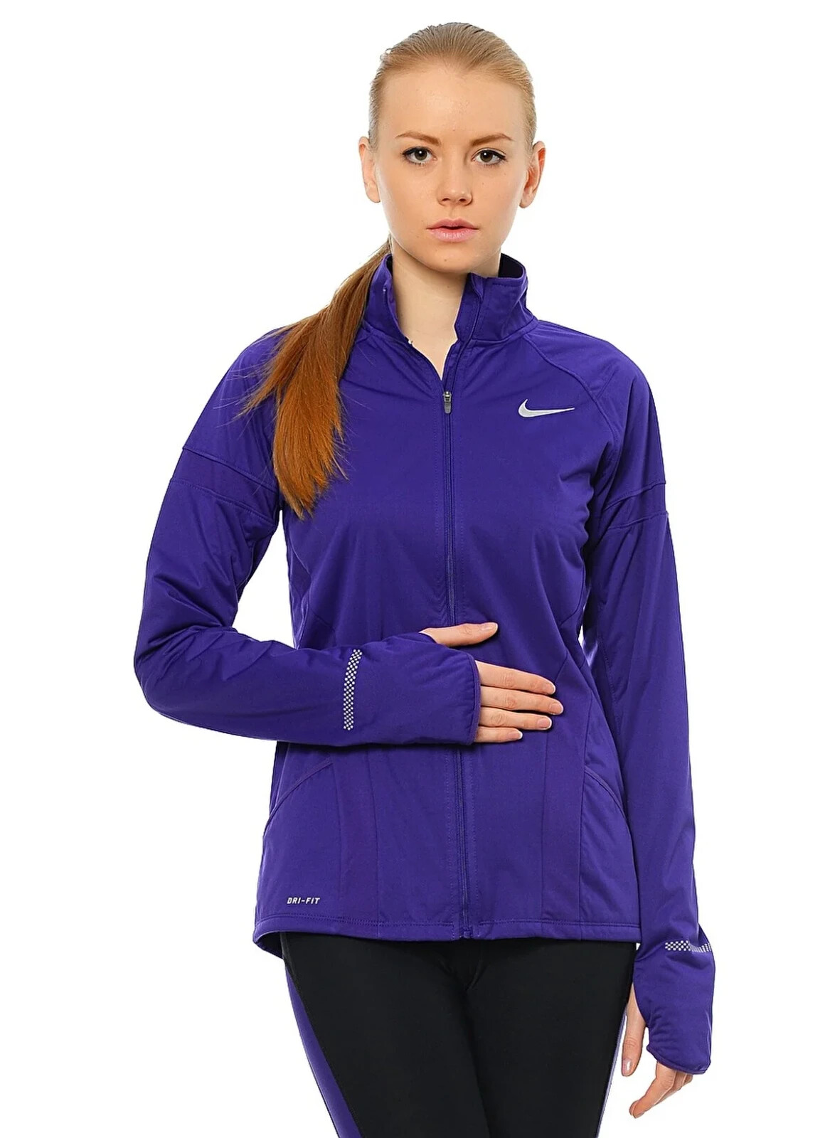 NIKE ELEMENT SHIELD FULL ZIP JACKET SIZE L (654653 547) PURPLE