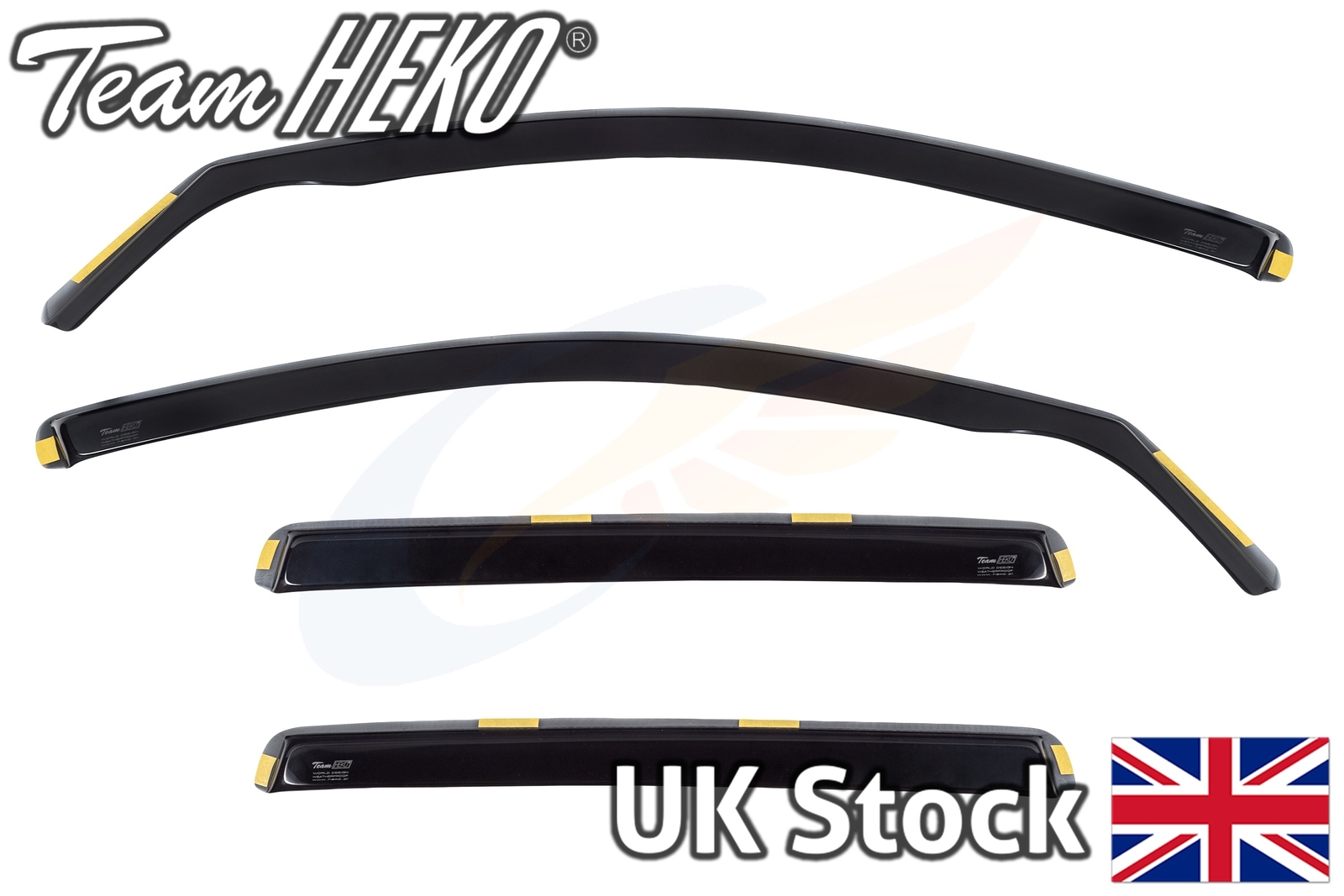 VOLVO V/XC70 5doors 20072017 4pc wind deflectors HEKO Tinted eBay