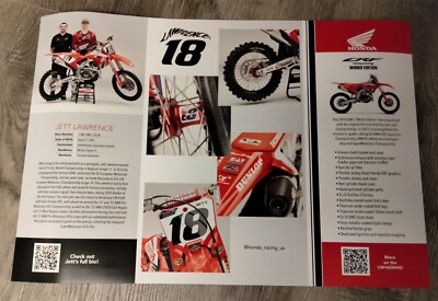 JETT LAWRENCE #18 - 2024 HRC HONDA 450 SX SUPERCROSS Poster - 2023