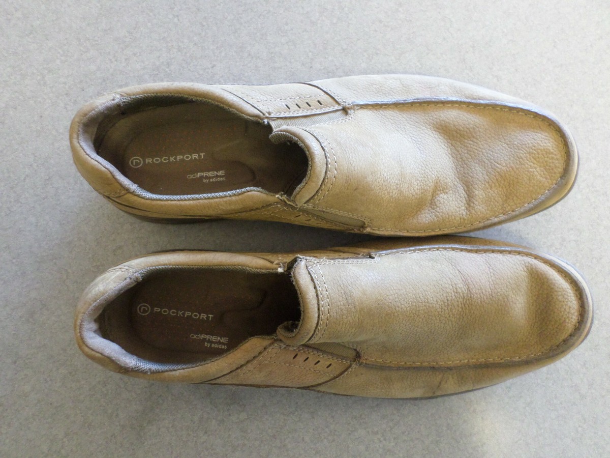 Rockport Men\'s Slip-On tan leather loafer shoes size 13 Rockport Style Leader 2 Bike Toe Loafers - Mens Clothing  main image 3