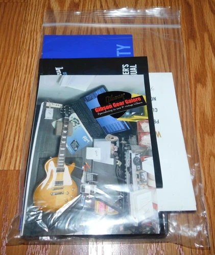Gibson Les Paul Studio Case Candy Manual Warranty Wrench Cloth Guitar Parts T