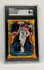 2020-21 Panini Prizm Orange Ice LaMelo Ball SGC 9 #278 RC Rookie
