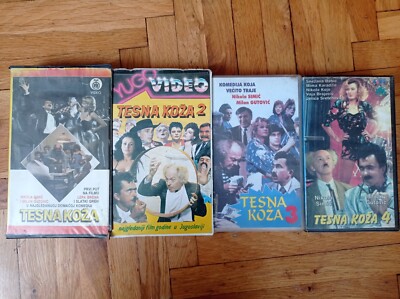 TESNA KOZA 1-4 Yugoslavia Comedy VHS Movie Pantić Šojić Preduzeće Lepa Brena Lot