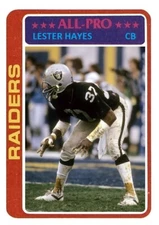 Lester Hayes 1978 Custom Rookie Card Oakland Raiders