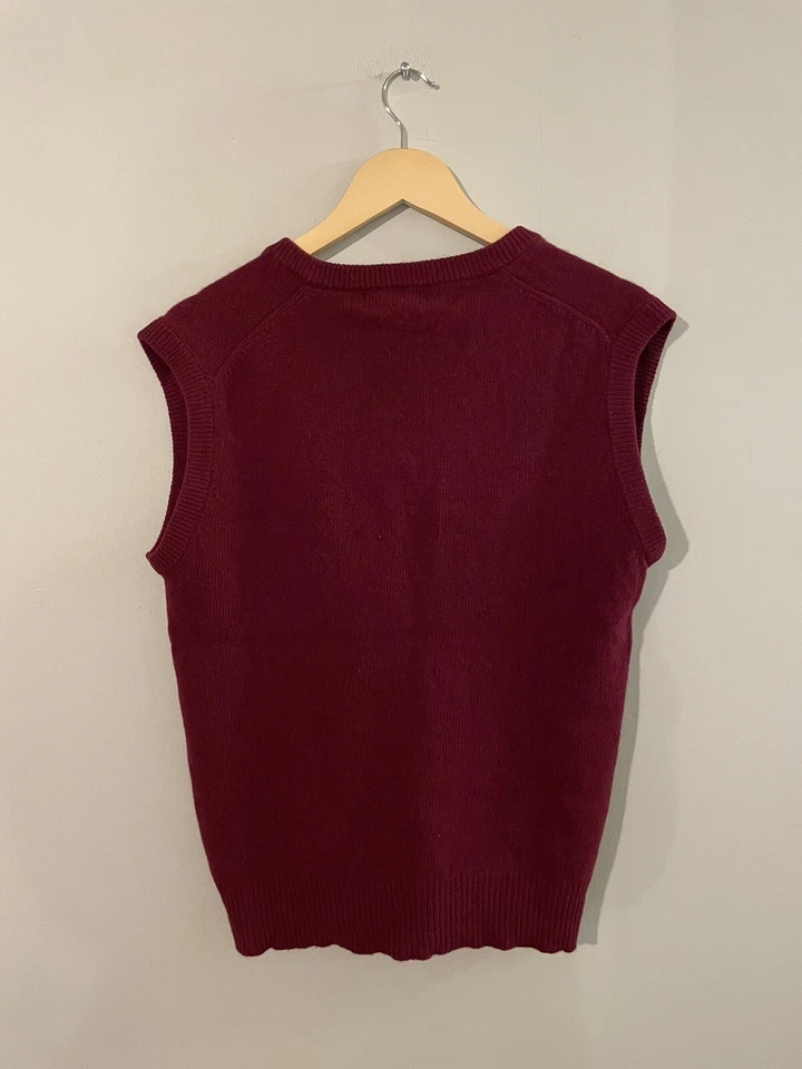 Chaleco Suéter Lord And Taylor The Mans Shop 100% Lana Corderos Virgen Hombre’s L Foto 3 de 3