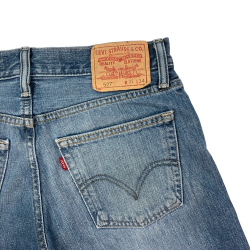 Vintage Levi's Denim Shorts Blue Mens 30W 10L Slim Fit Zip Fly Jean Jorts - Picture 2 of 10