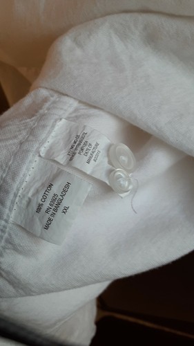 Retrofit Men Short Sleeve Button Down Shirt Top Size XXL 2XL white - Picture 6 of 6