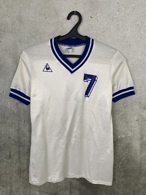 VINTAGE 1970s LE COQ SPORTIF FOOTBALL SHIRT #7 FRANCE TEMPLATE