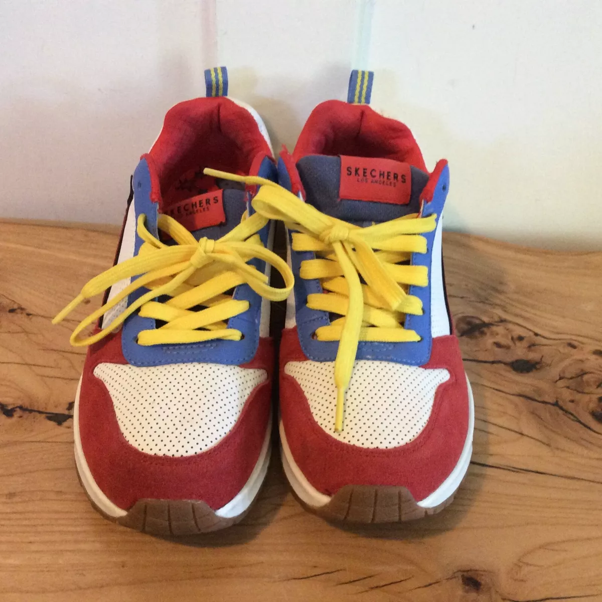 Skechers x BT21 BTS Tata Leather Upper Platform Tennis Shoes Size 10 40 Eur 27cm